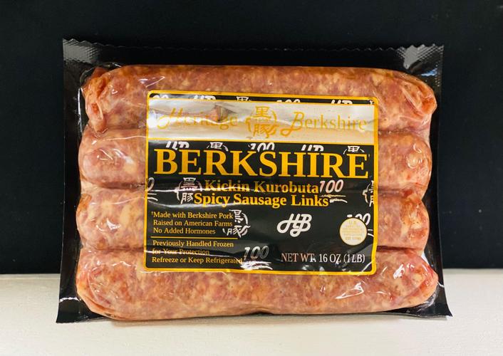 Berkshire Pork Sausages Kickin Kurobuta 4 pack