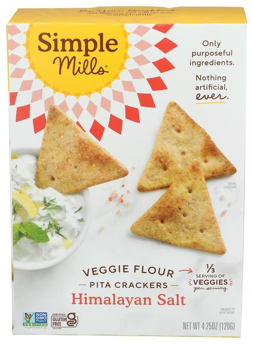 Simple Mills Gluten Free Pita Himalayan Sea Salt 4.25oz/120g