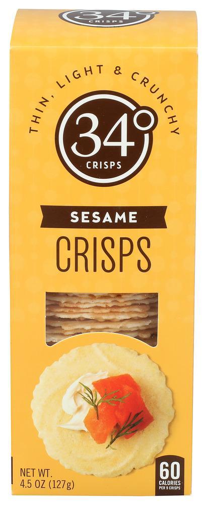 34 Degrees Cracked Sesame Crispbread 4.5oz