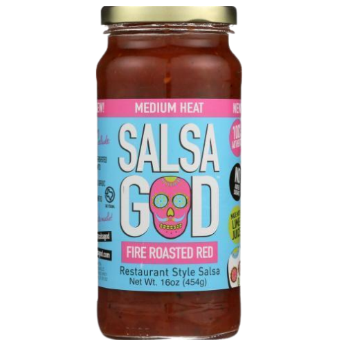 Salsa God Hot Fire Roasted Salsa Red 16oz