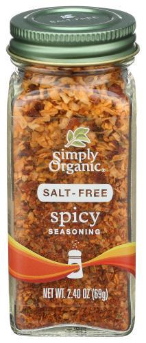 Simply Organic SALT FREE Spicy 2.4oz