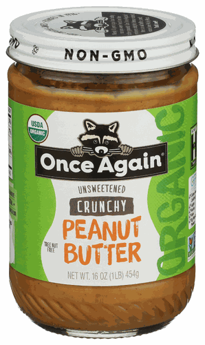 Once Again Peanut Butter Org Crunchy 16oz