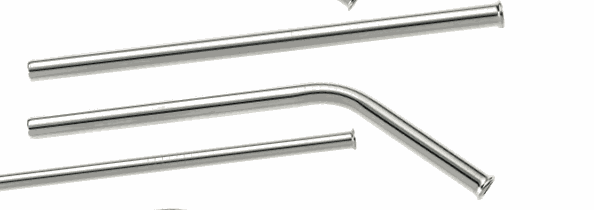 Barfly Stainless Straws Curved 6.5"