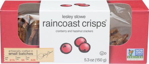 Raincoast Crisps Cranberry & Hazelnut 5.3oz/150g