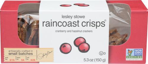 Lesley Stowe Crisps Cranberry & Hazelnut 5.3oz