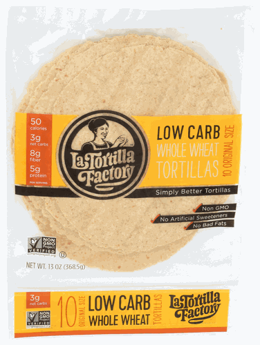 La Tortilla Factory Low Carb Whole Wheat Tortilla  130z