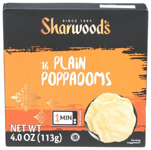 Sharwood's Poppadom Plain 4oz/113g