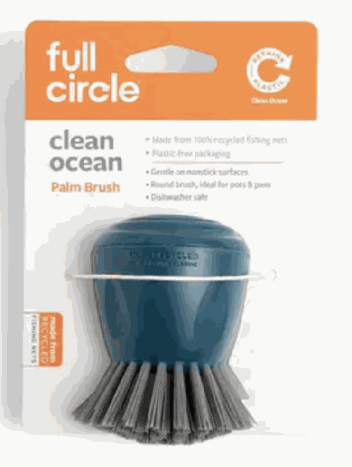 Full Circle Clean Ocean Palm Brush Teal