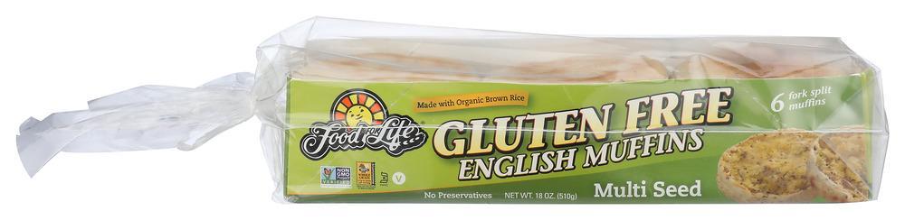 Food For Life Ezkl Multi Seed English Muffin Gluten Free 18oz