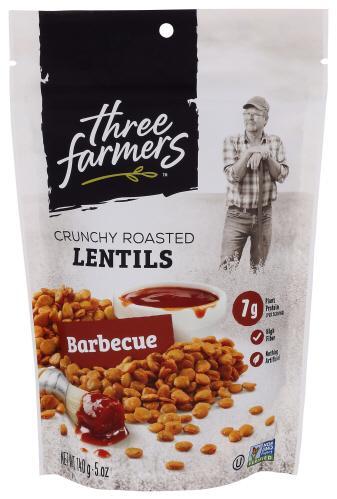 Three Farmers Lentil BBQ snackb140g