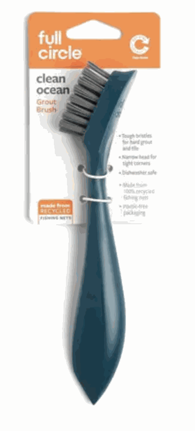 Full Circle Clean Ocean Grout Brush Teal