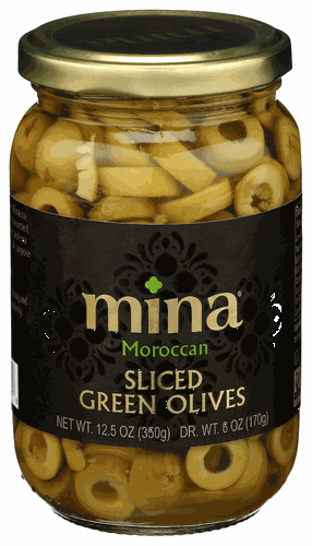 Mina Green Olives Sliced 12.5oz