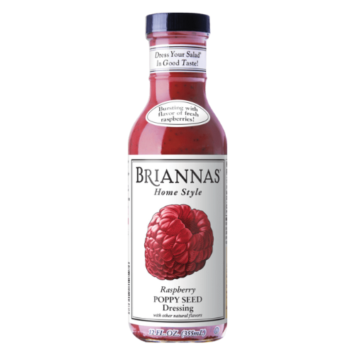 Briannas Dressing Raspberry Poppyseed 12oz