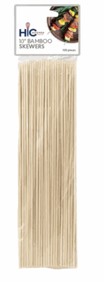 Bamboo 10" Skewer 100 Pack