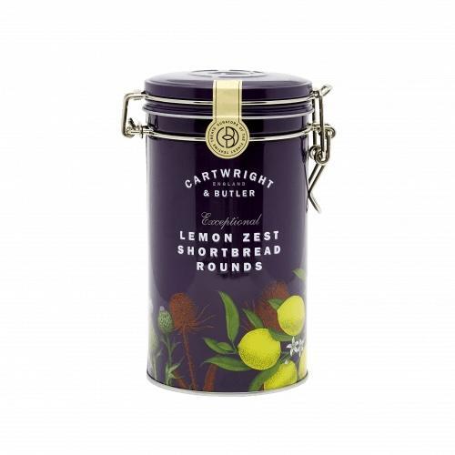 C&B Shortbread Lemon Zest Rounds Tin 200g