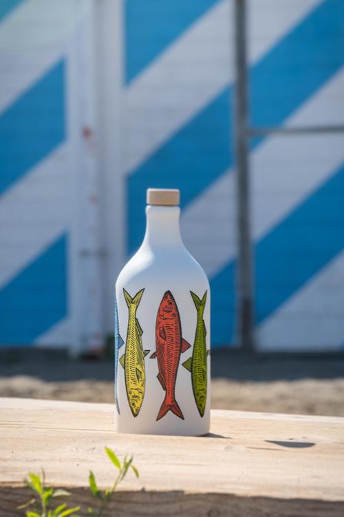 Muraglia Olive Oil Sardines Ceramic Bottle 500ml