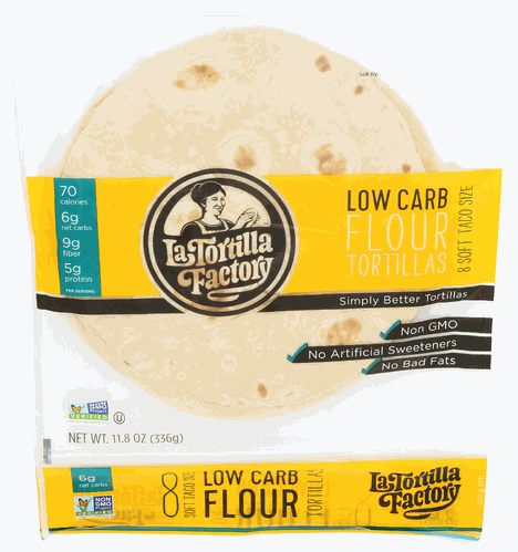 La Tortilla Factory Low Carb Tortilla Flour 11.8oz