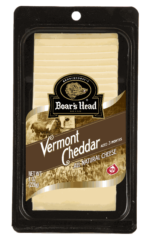 Boar's Head Vermont Cheese Sliced 8oz/226g