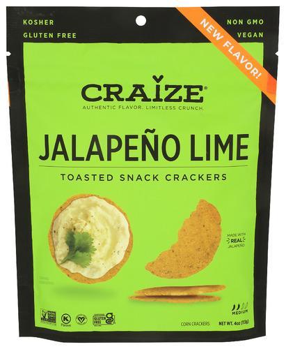 Craize Gluten Free Cracker Jalapeno Lime 4oz