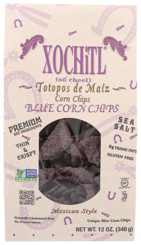 Xochitl Chip Blue Corn Salted 12oz