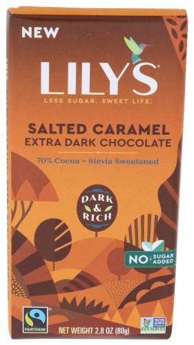 Lilys Sweets Salted Caramel Dark Choc 2.8oz