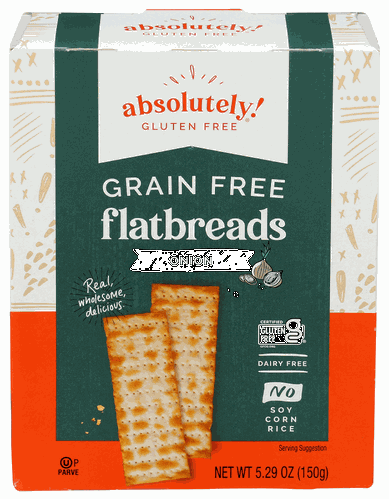 Absolute Gluten Free Toasted Onion Flat Breads 5.29oz
