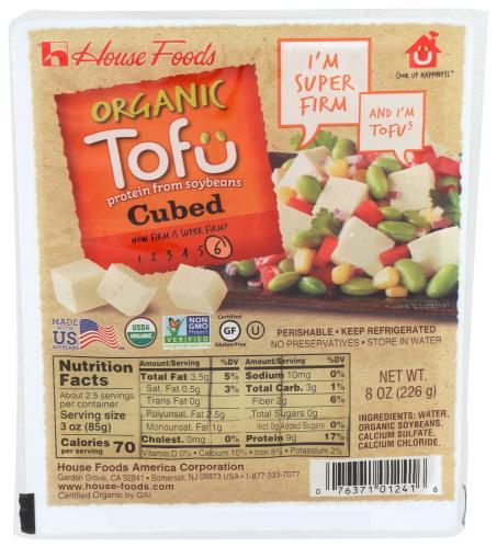 House Foods Tofu Super Firm Cubed 8oz