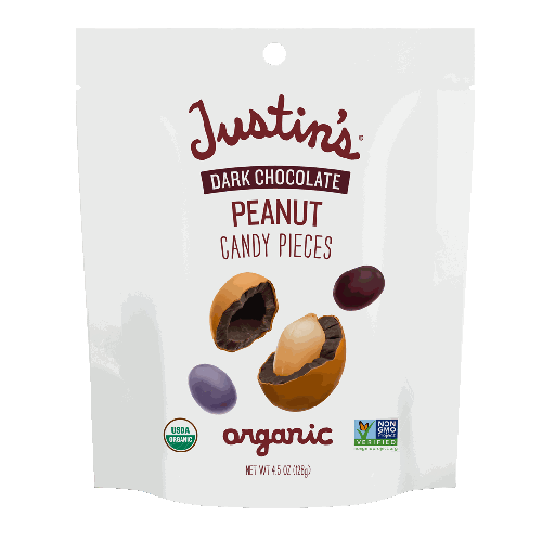 Justin's Dark Chocolate Peanut Candy Pieces 4.5oz