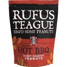 Rufus Peanuts Hot BBQ and honey roasted Nuts9oz