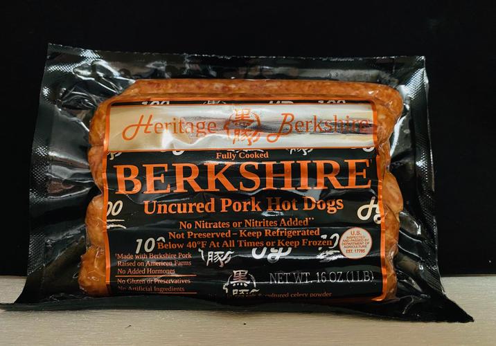 Berkshire Pork Skinless Hot Dogs 8pk 1lb