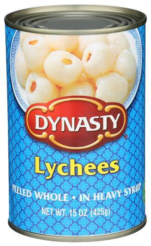 Dynasty Lychees whole in Syrup 20oz